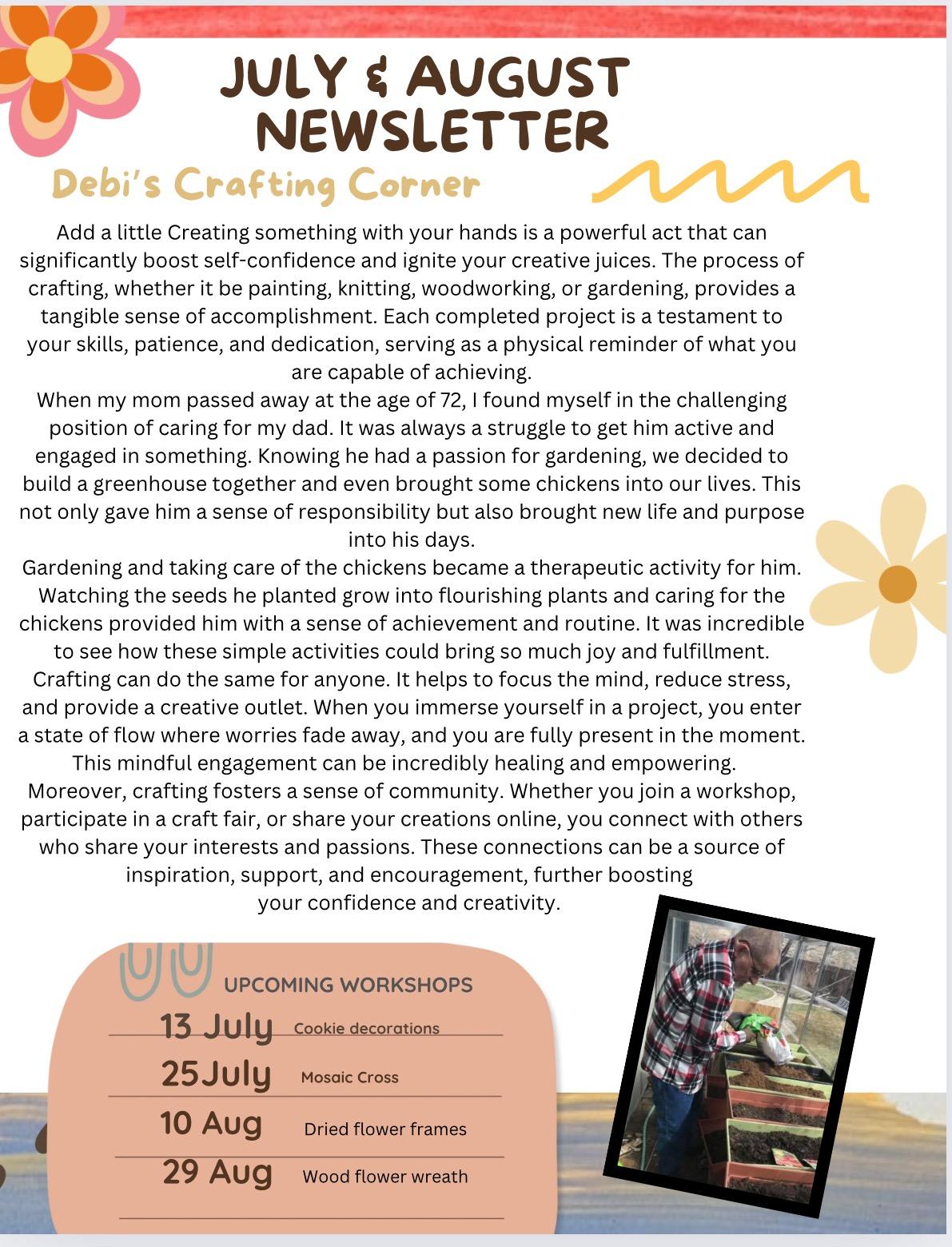 June July Newsletter cover photo
