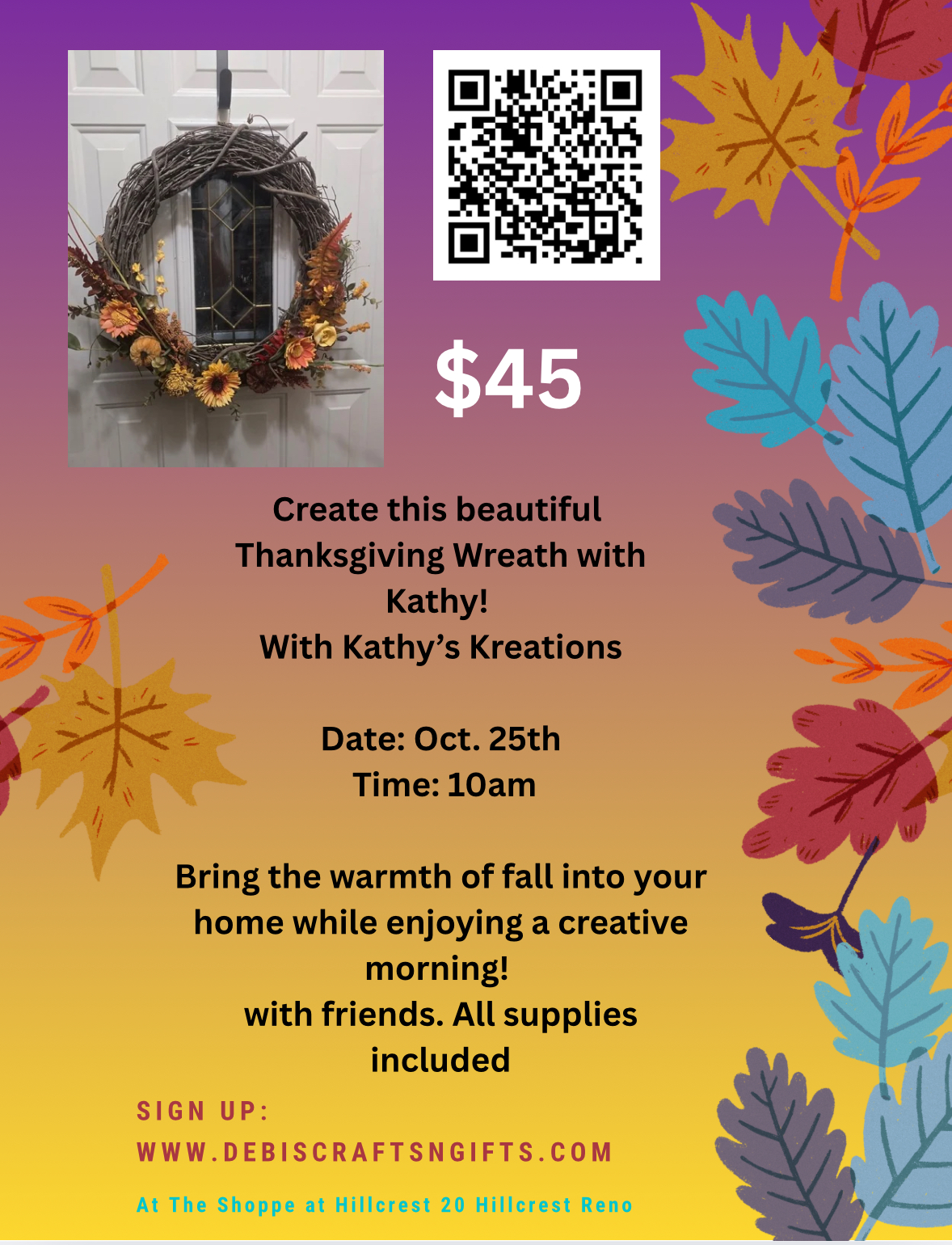 October DIY wreath cover photo