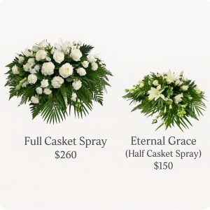 Snow white Casket Spread Cover Phot