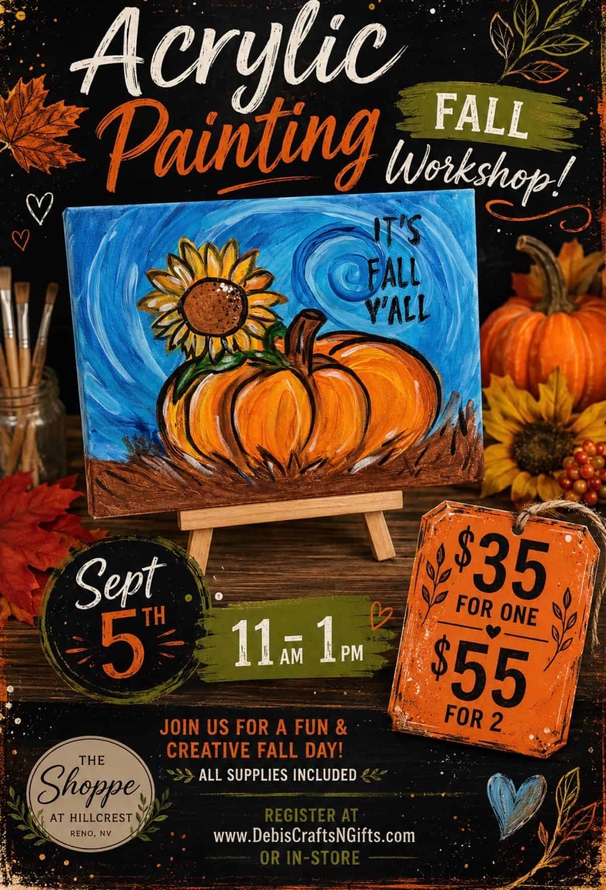 Fall Acrylic Painting Workshop Cover Photo