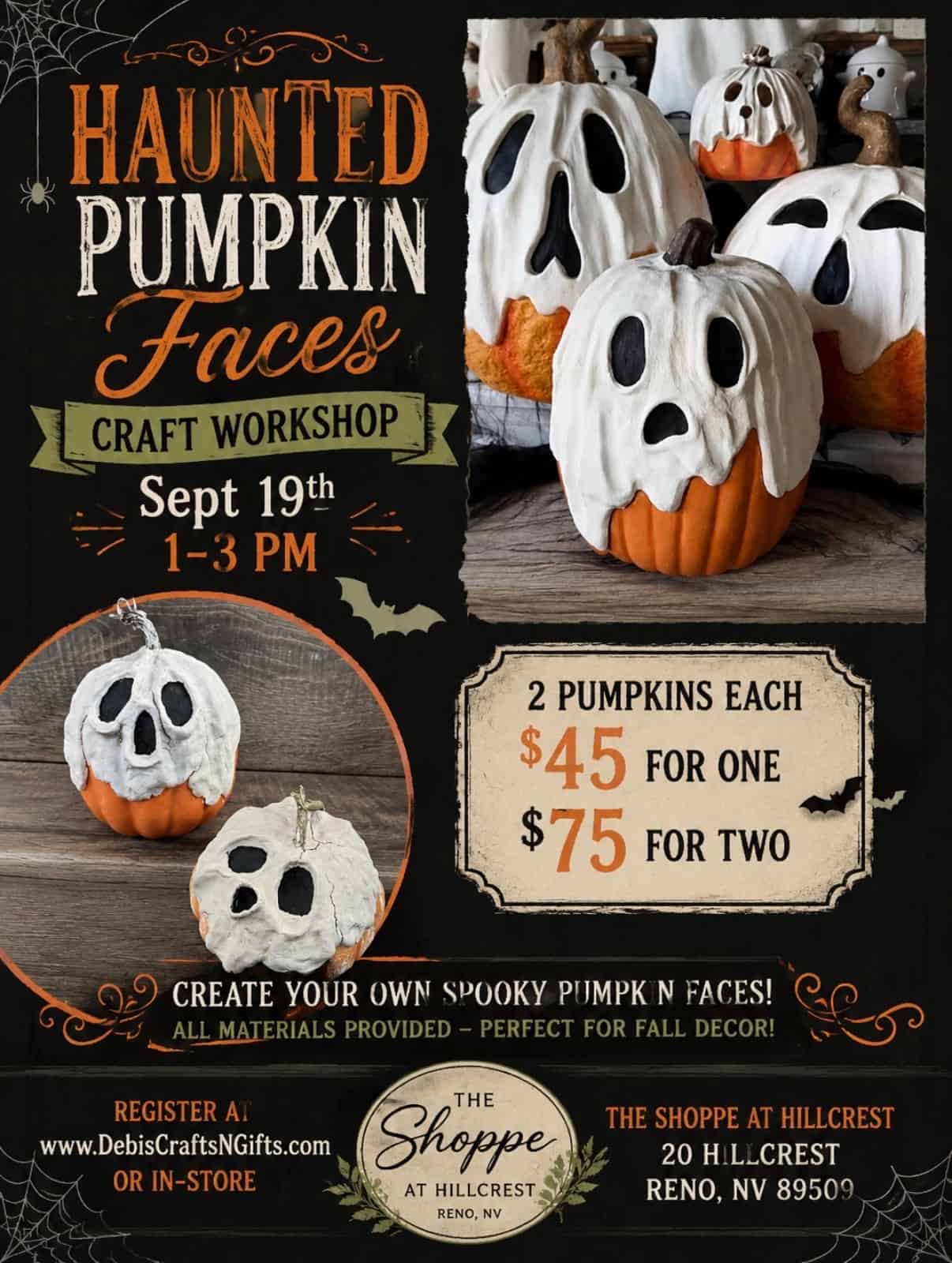 Haunted Pumpkin Faces Workshop Cover Photo