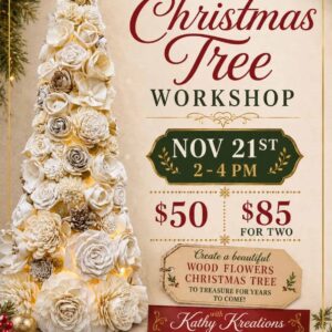Wood Flowers Christmas Tree Workshop Cover Photo