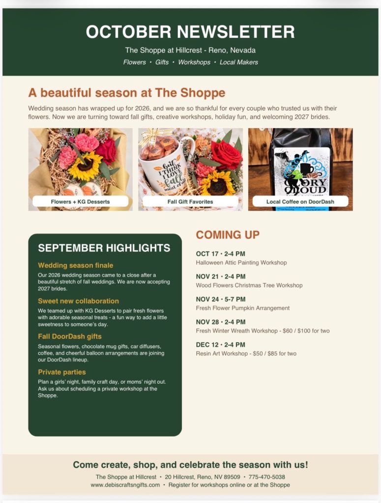 October Newsletter Cover Phtoto