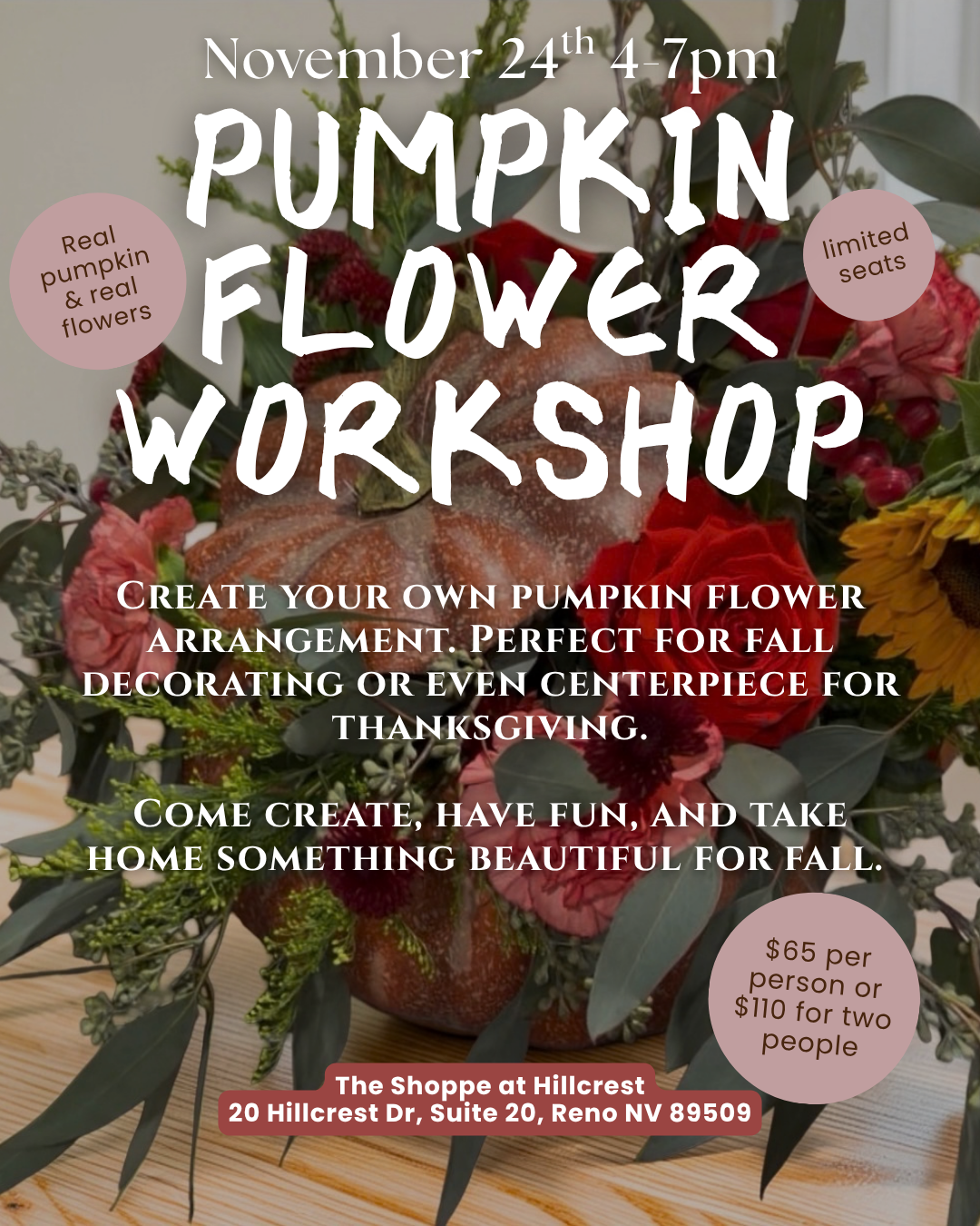 Pumpkin Flower Workshop Cover Photo