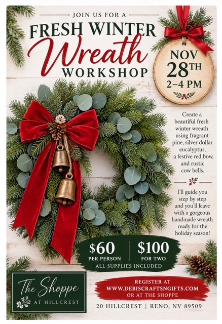 Fresh winter wreath workshop cover photo